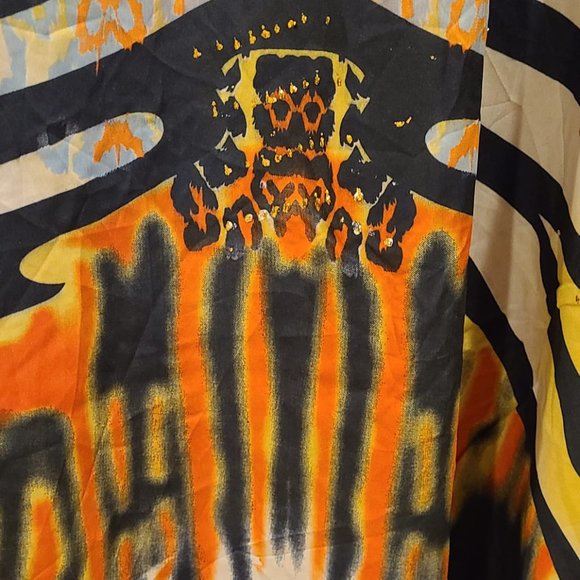 Sante Classics Kaftan Maxi Dress Tiger stripre animal /pearl print V Neck OS NEW - Picture 5 of 7